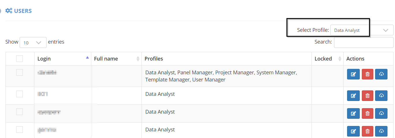 select profile